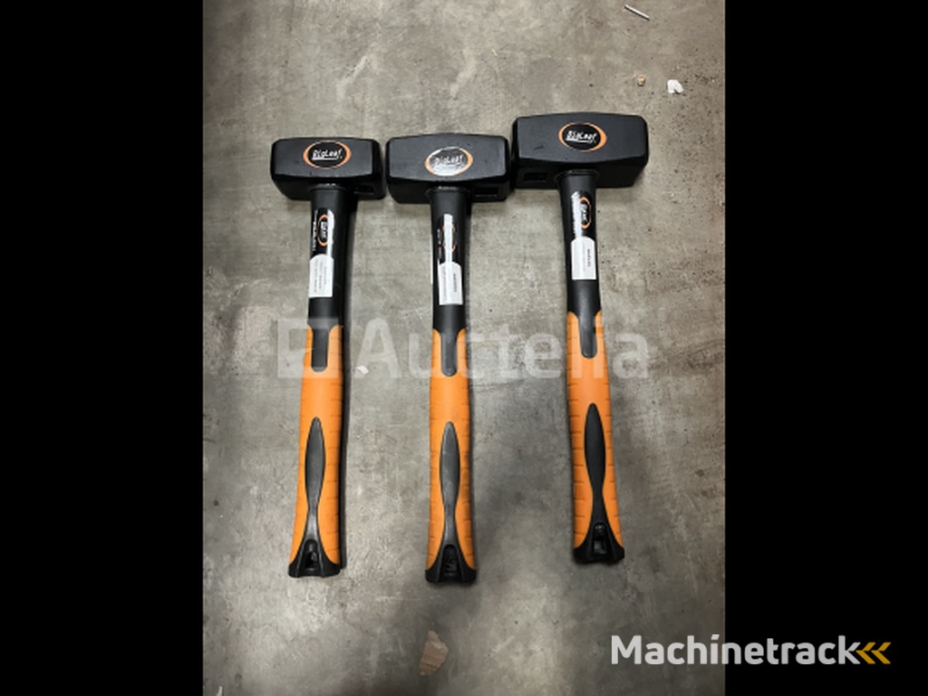 3 x moker 1, 1,5 en 2 kg fiberglass