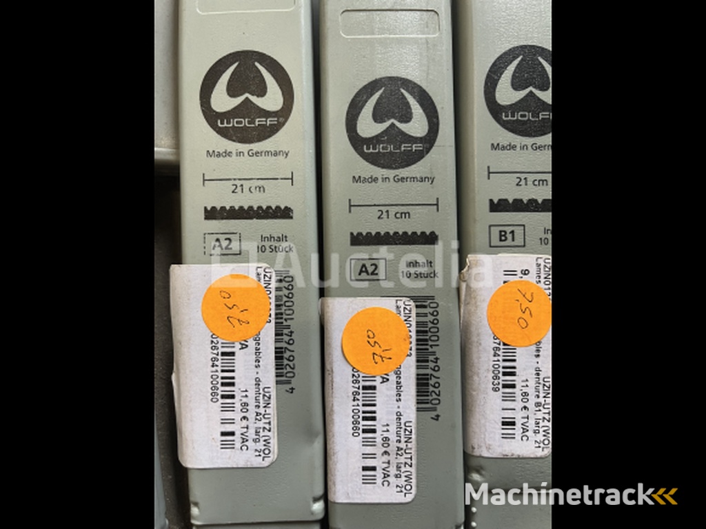 Partij Wolff kitstrijkerbladen  voor lijmkam