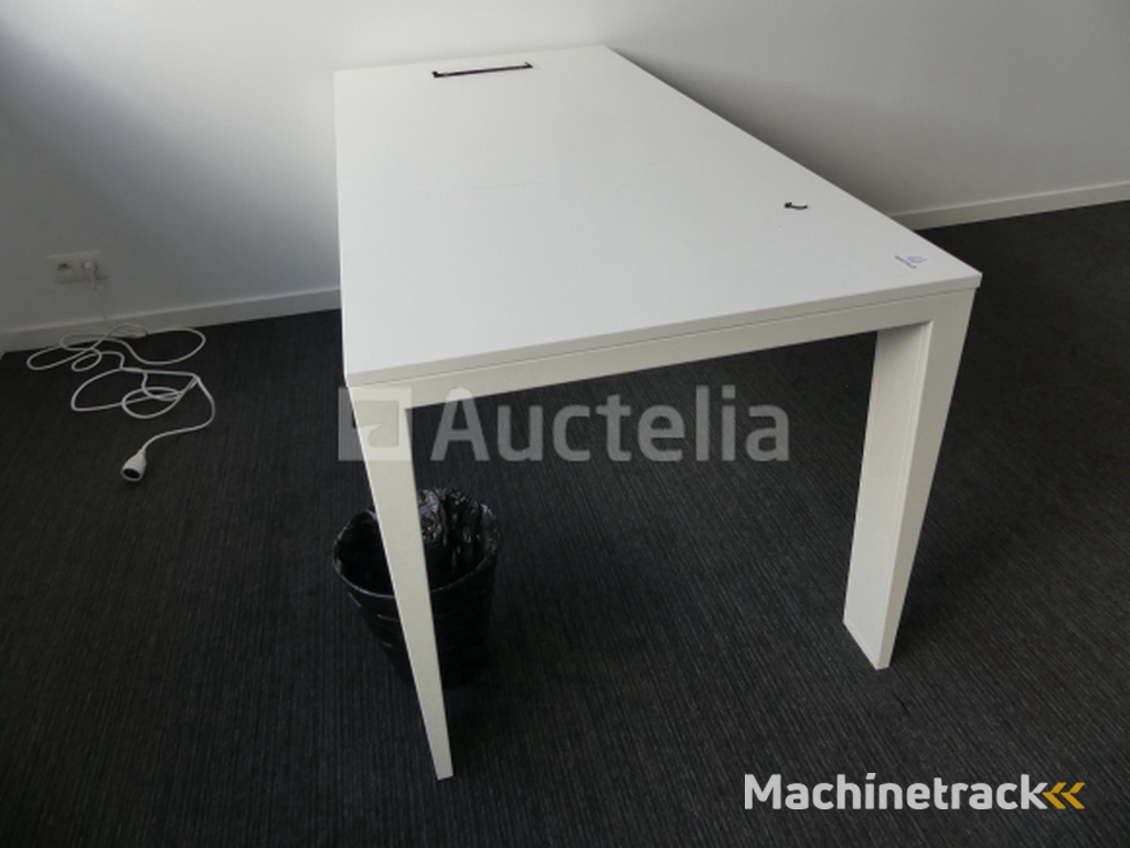 Straight desk + armchair + chairs + FAMO wardrobe