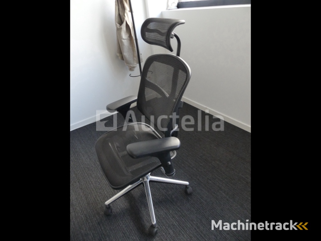 Straight desk + armchair + chairs + FAMO wardrobe