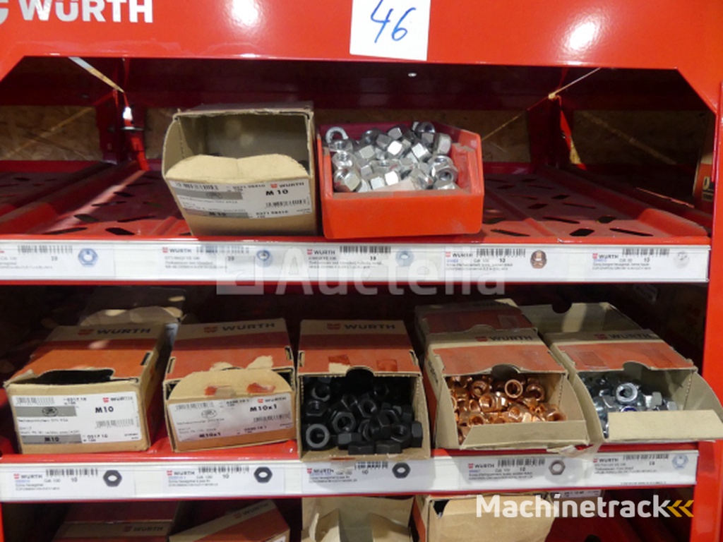 Contents of 2 shelves (screws/bolts)