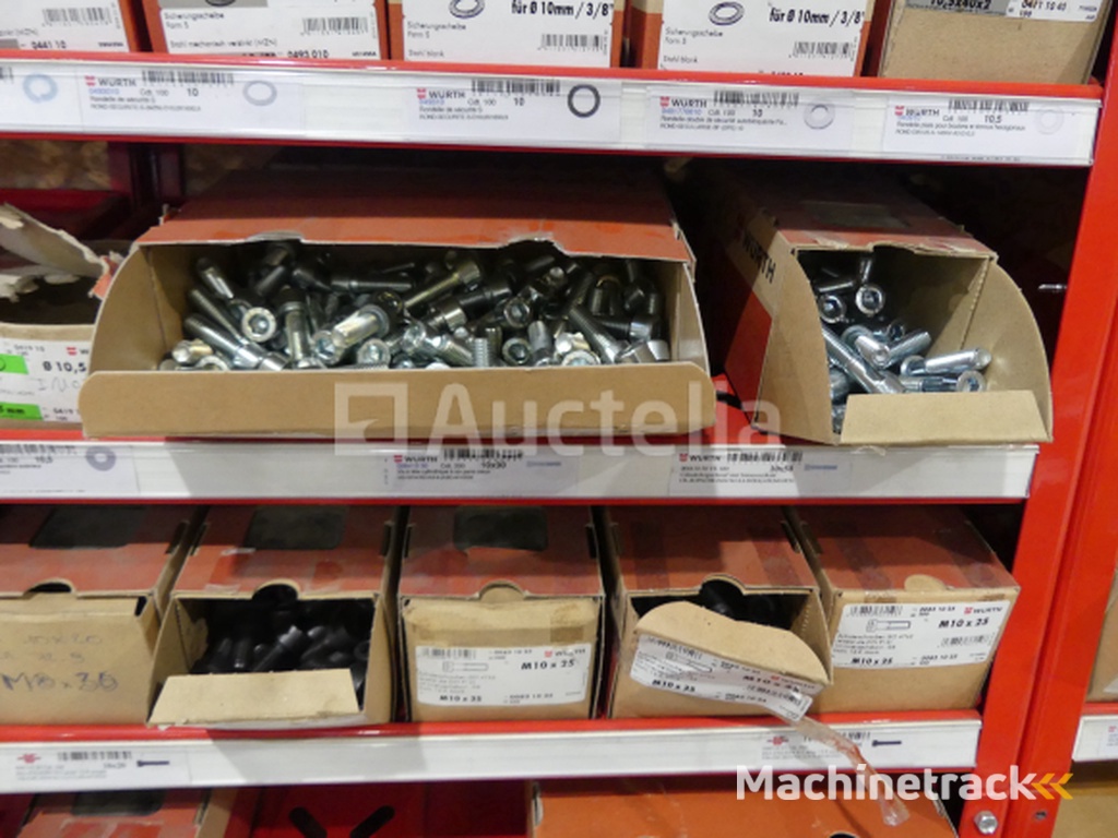 Contents of 2 shelves (screws/bolts)