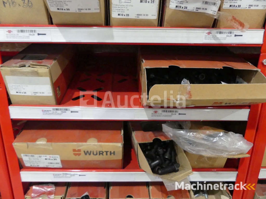 Contents of 2 shelves (screws/bolts)