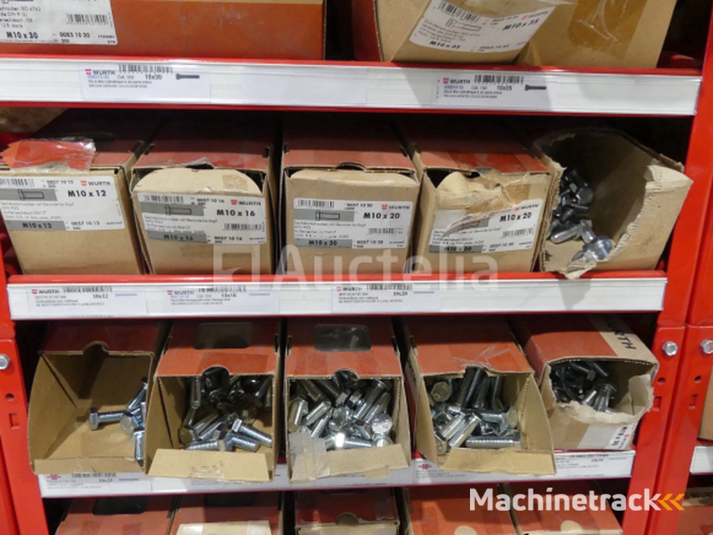 Contents of 2 shelves (screws/bolts)