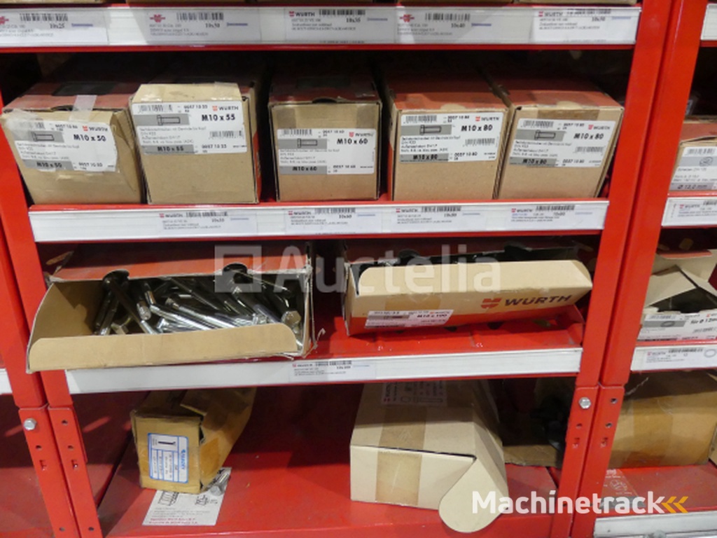 Contents of 2 shelves (screws/bolts)