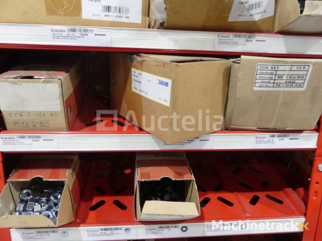 Contents of 2 shelves (screws/bolts)