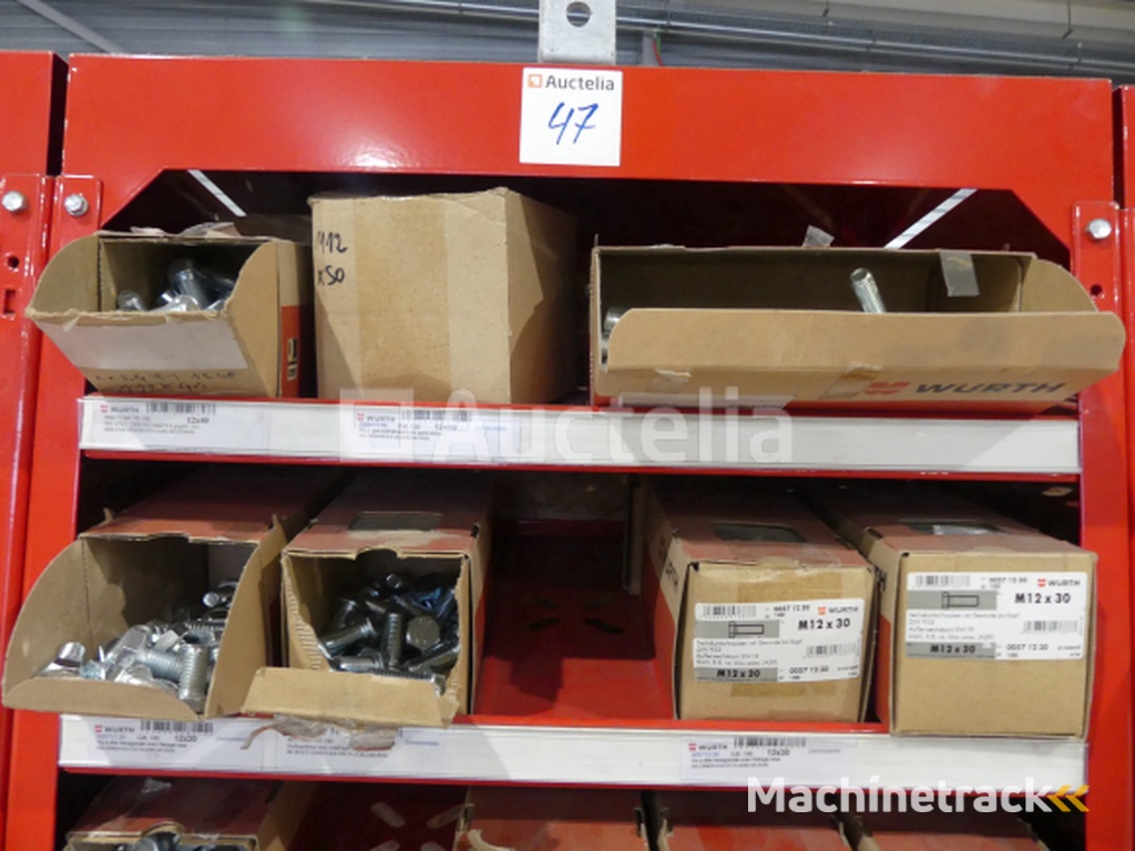 Contents of 2 shelves (screws/bolts)