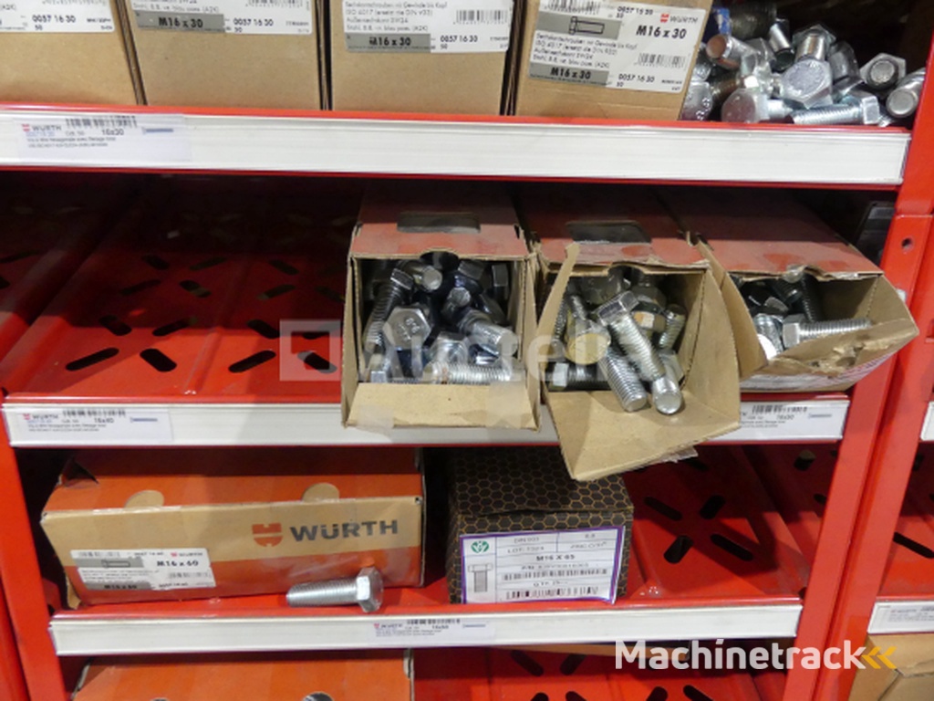 Contents of 2 shelves (screws/bolts)