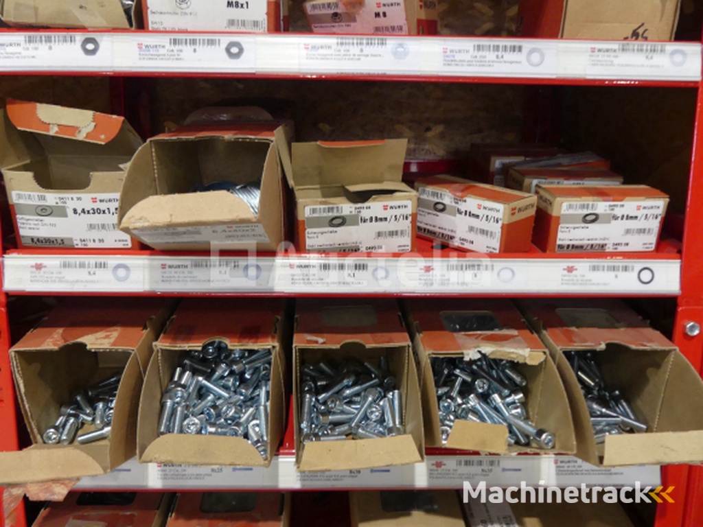 Contents of 2 shelves (screws/bolts)