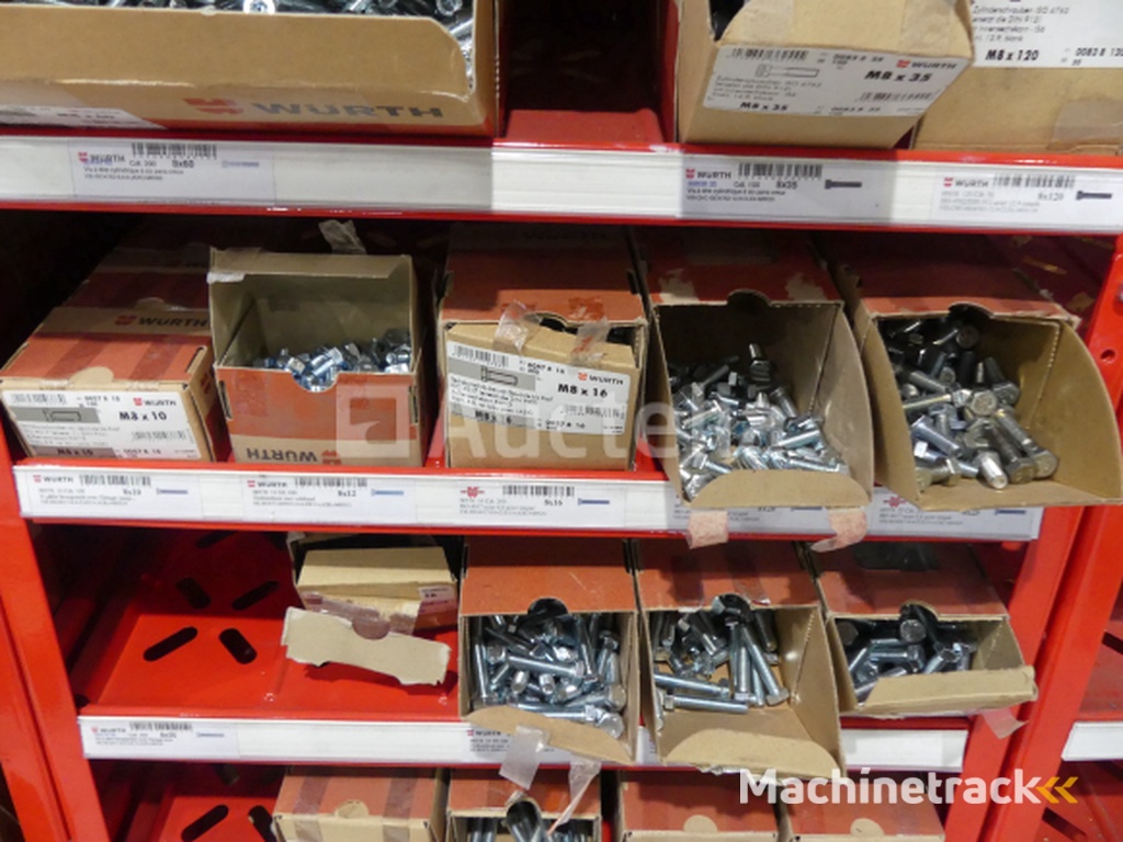 Contents of 2 shelves (screws/bolts)