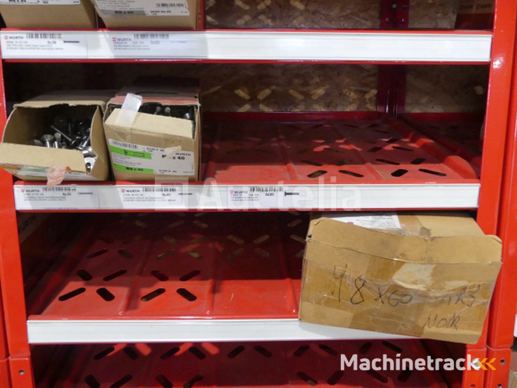 Contents of 2 shelves (screws/bolts)