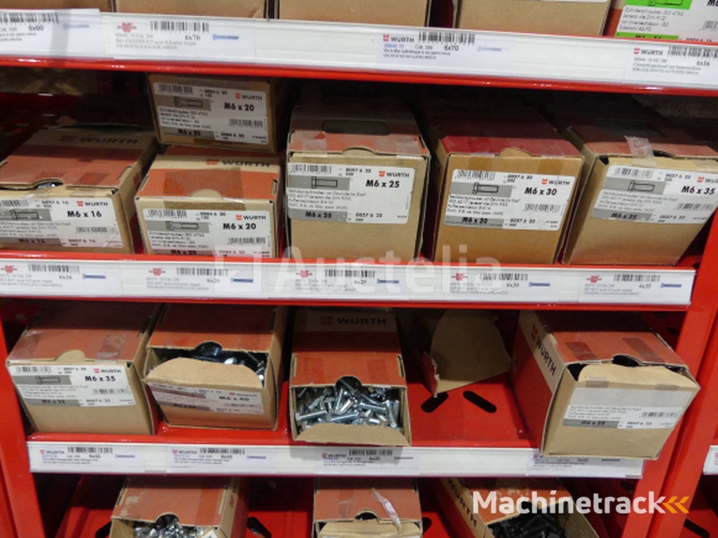 Contents of 2 shelves (screws/bolts)