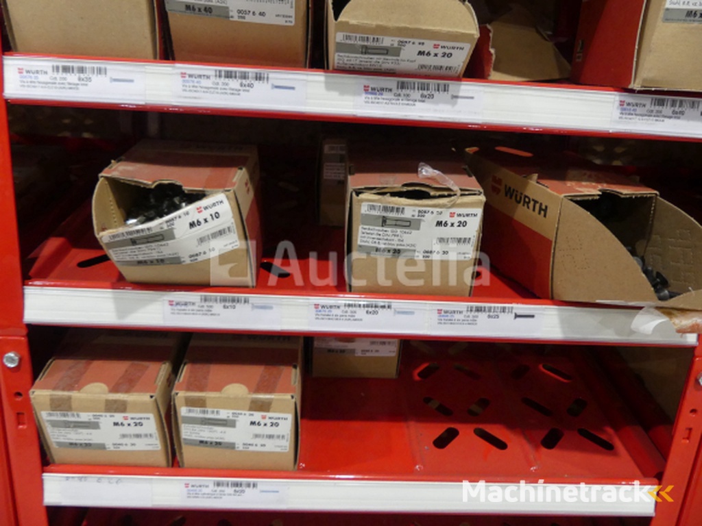 Contents of 2 shelves (screws/bolts)