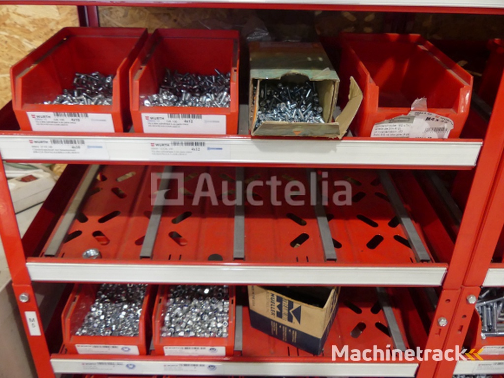 Contents of 2 shelves (screws/bolts)