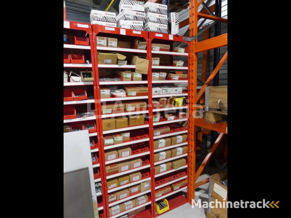 Contents of 2 shelves (screws/bolts)