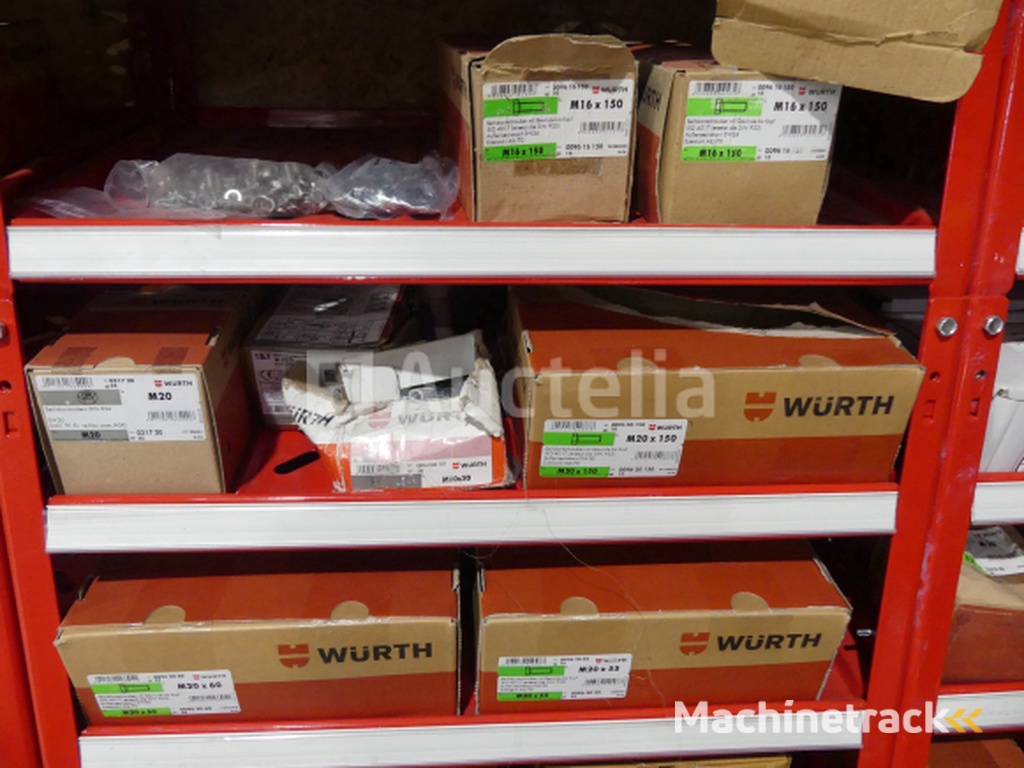 Contents of 2 shelves (screws/bolts)