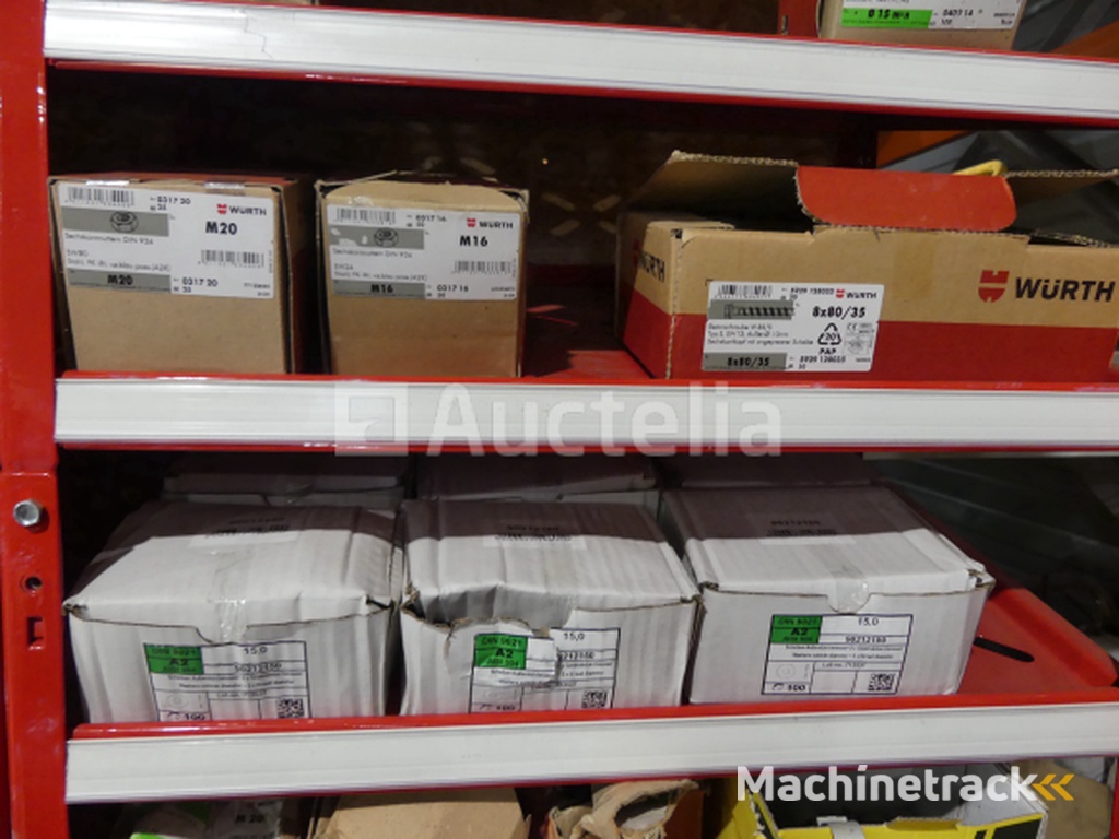 Contents of 2 shelves (screws/bolts)