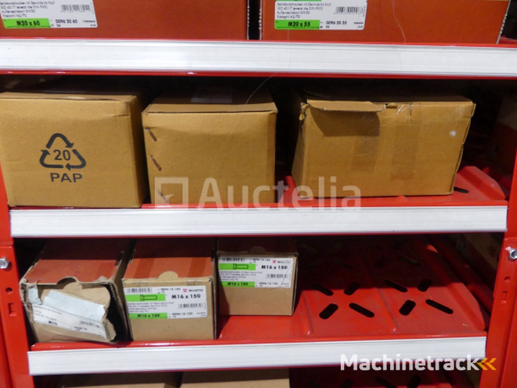 Contents of 2 shelves (screws/bolts)