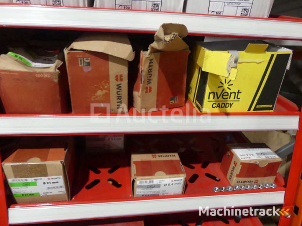 Contents of 2 shelves (screws/bolts)