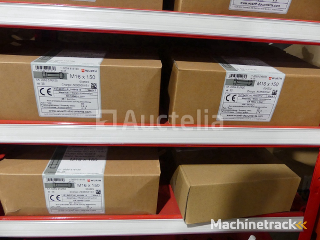 Contents of 2 shelves (screws/bolts)