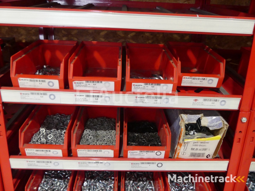 Contents of 2 shelves (screws/bolts)