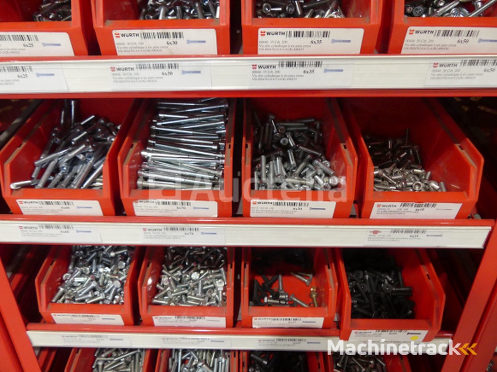 Contents of 2 shelves (screws/bolts)