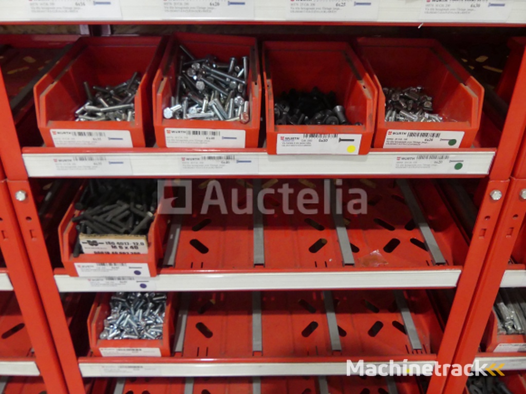 Contents of 2 shelves (screws/bolts)