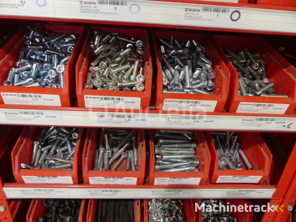 Contents of 2 shelves (screws/bolts)