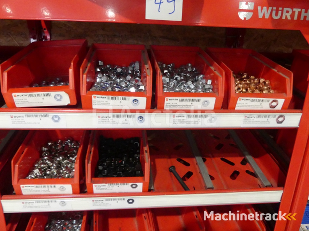 Contents of 2 shelves (screws/bolts)