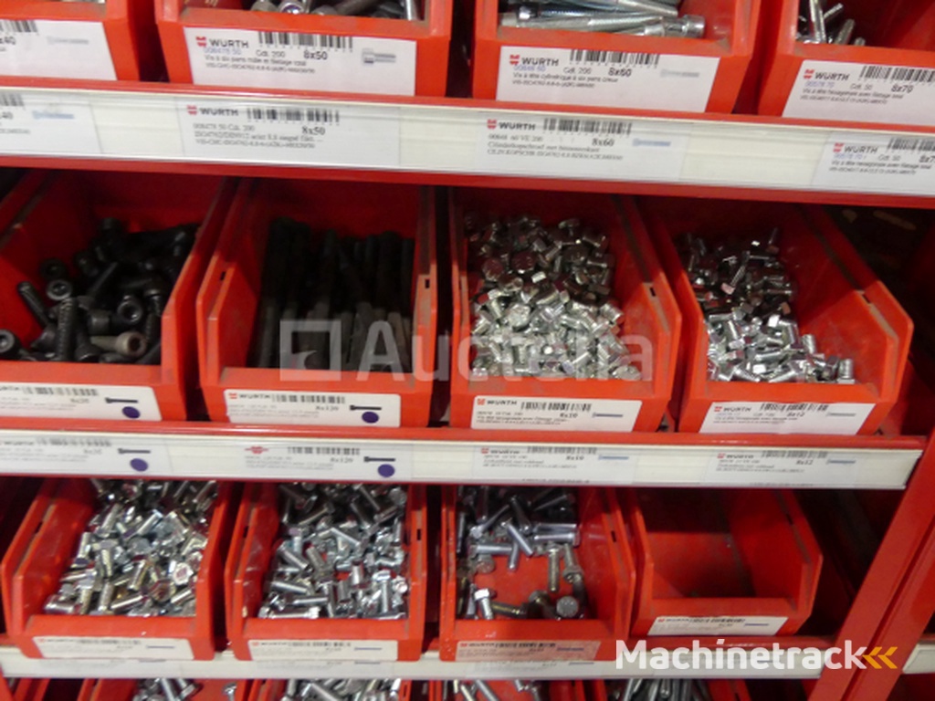 Contents of 2 shelves (screws/bolts)