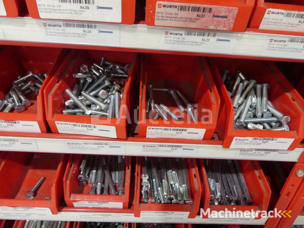 Contents of 2 shelves (screws/bolts)