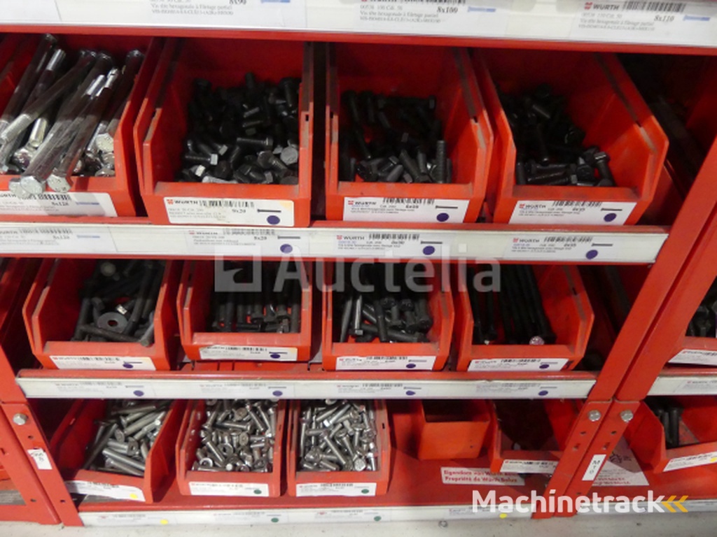 Contents of 2 shelves (screws/bolts)