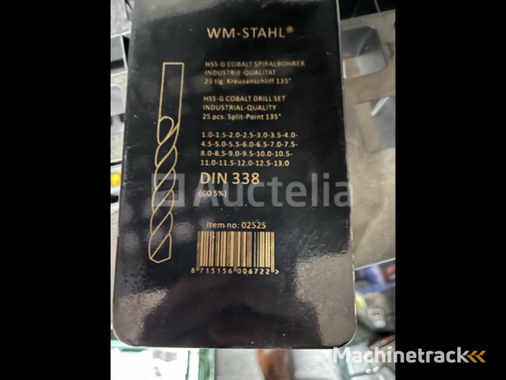 Cobalt metaalboren set in koffer