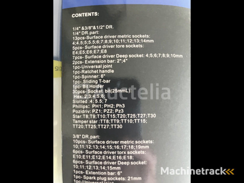 172 delige  professionele doppenset