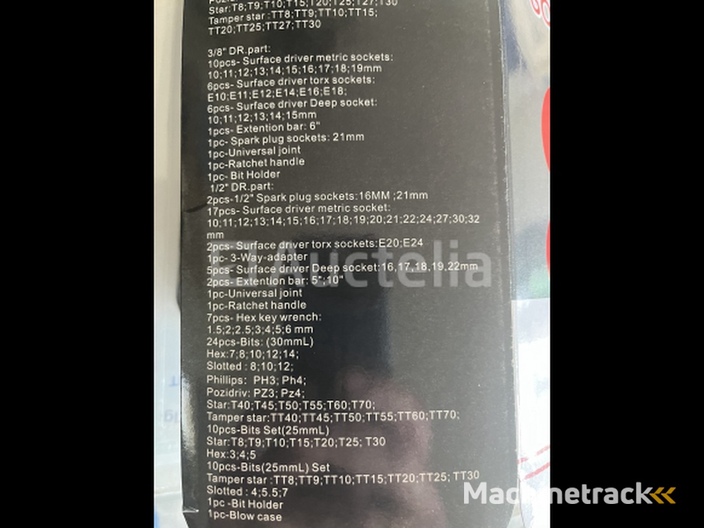 172 delige  professionele doppenset