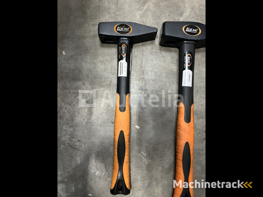 3 x bankhamer 1, 1,5 en 2 kg fiberglass