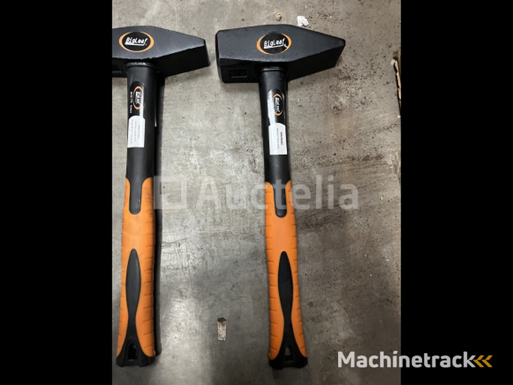 3 x bankhamer 1, 1,5 en 2 kg fiberglass