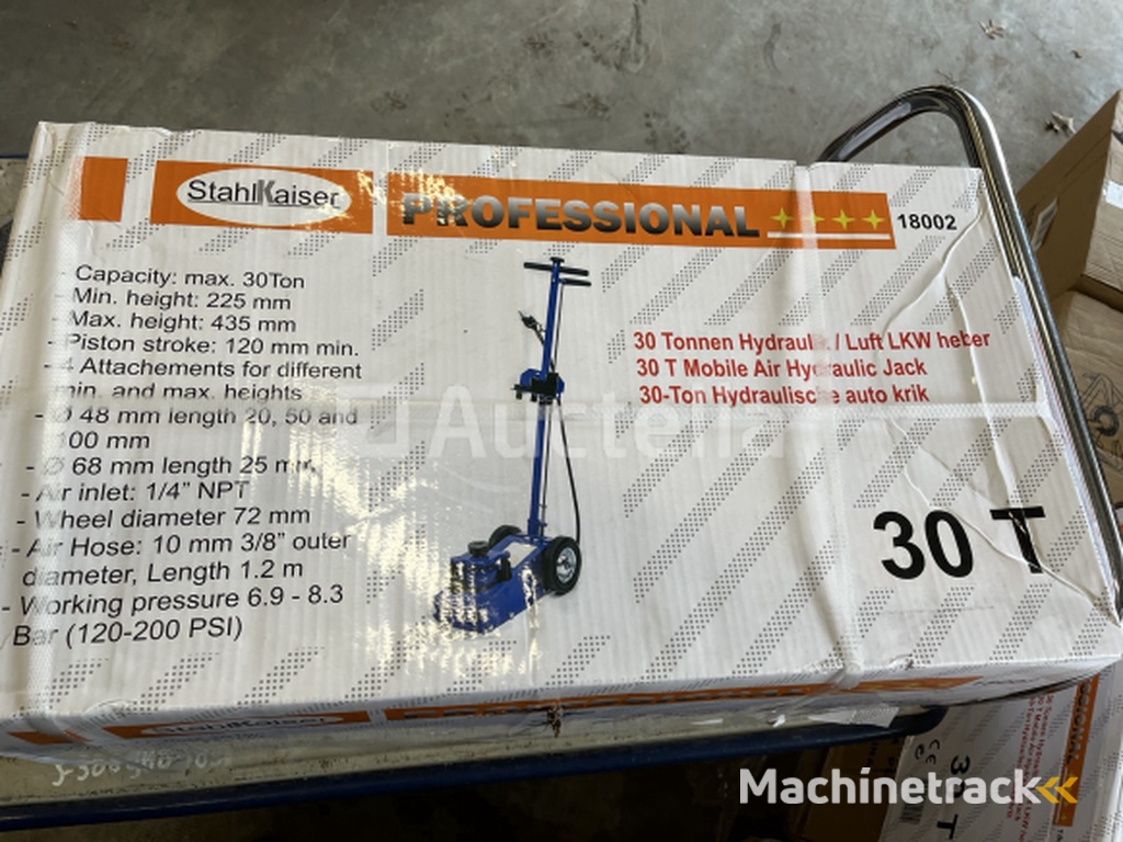 Pneumatische garagekrik 30 ton Stahlkaiser