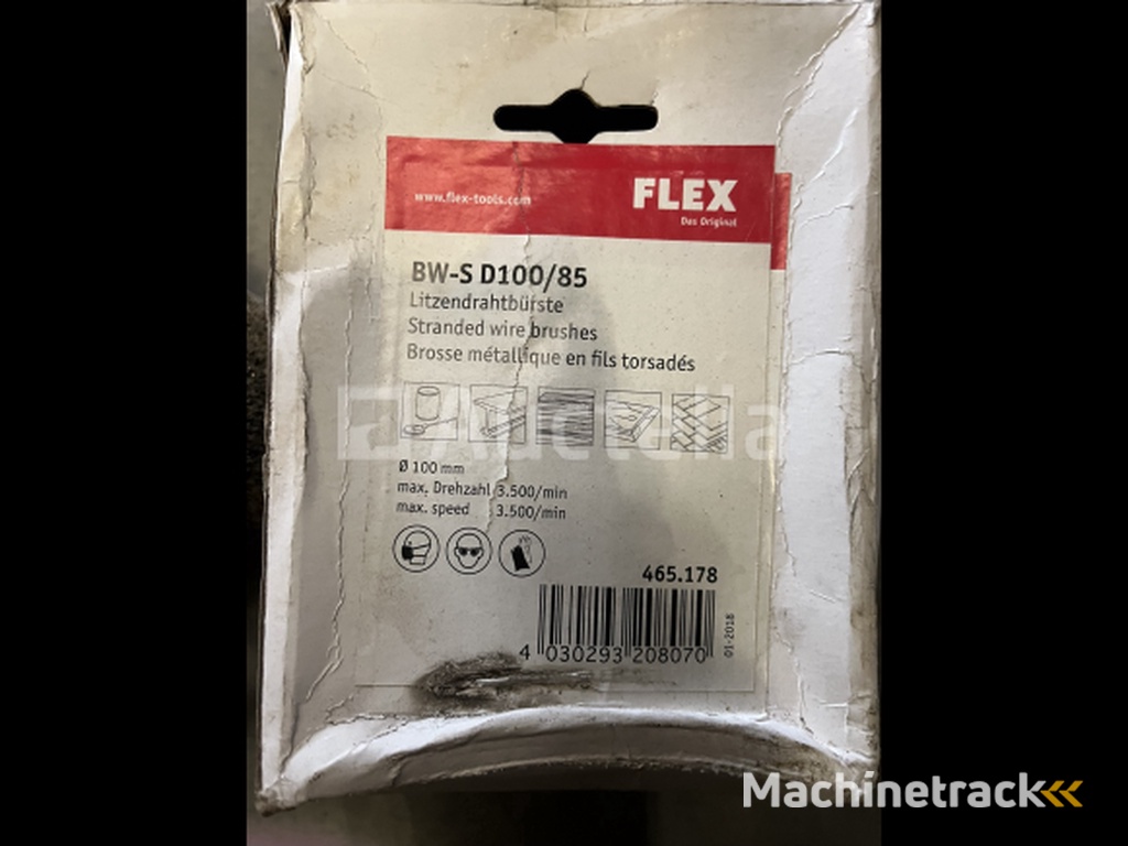 Flex staal draadborstel 100x85 mm