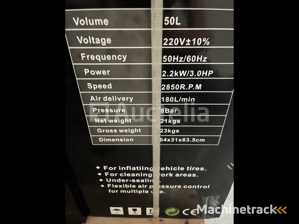 Compressor 50 liter Powertech P-50L