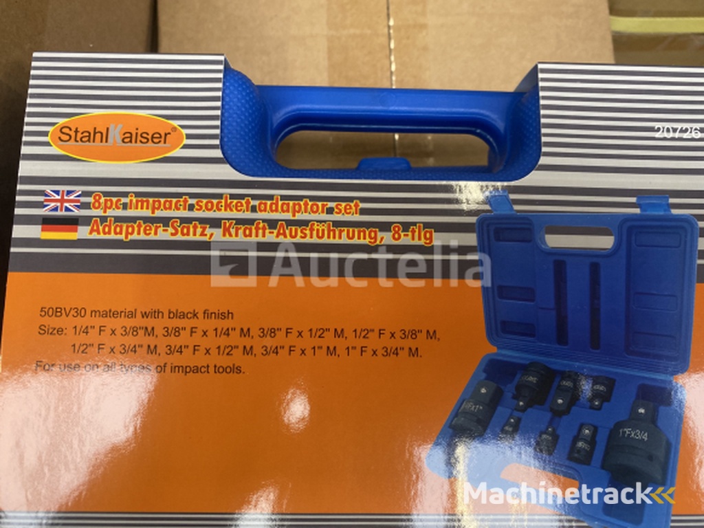 8 piece power socket adapter set