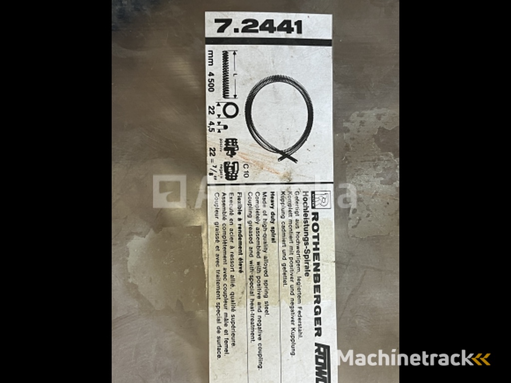 Rothenberger 7,2441 rioolveer 22m x 4,5 meter