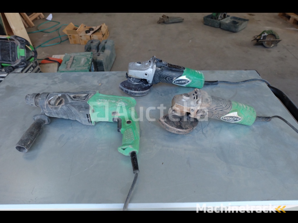 Hitachi DH24PG Drill Rig, Hitachi G13SR3 Grinder, Hitachi G13SB3 Grinder