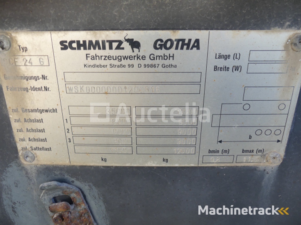 Schmitz SCF 27 G container oplegger