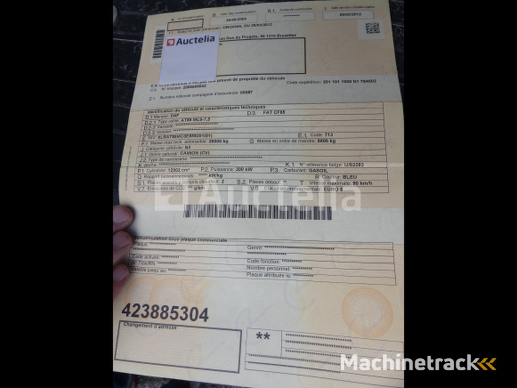 DAF CF 85 container vrachtwagen (2012-115.595 km)