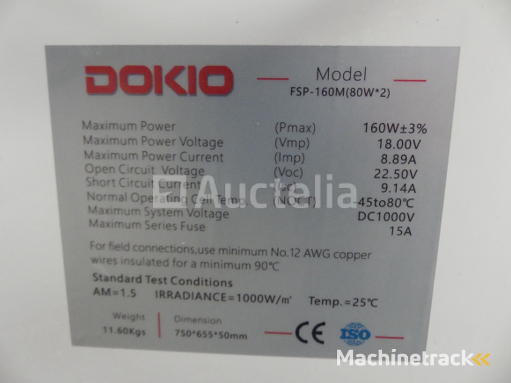 3 Dokio FSP-160M Foldable Solar Panels