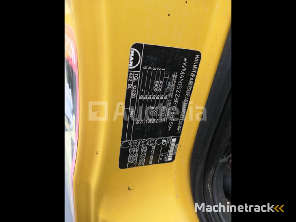 Bergingswagen MAN Man TGL (2011-618.211 km)(VIN: WAMN15ZZ8BY268559)