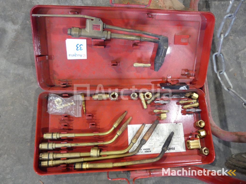 trolley voor gasflessen met toebehoren