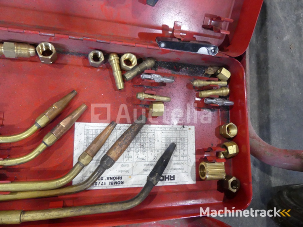 trolley voor gasflessen met toebehoren