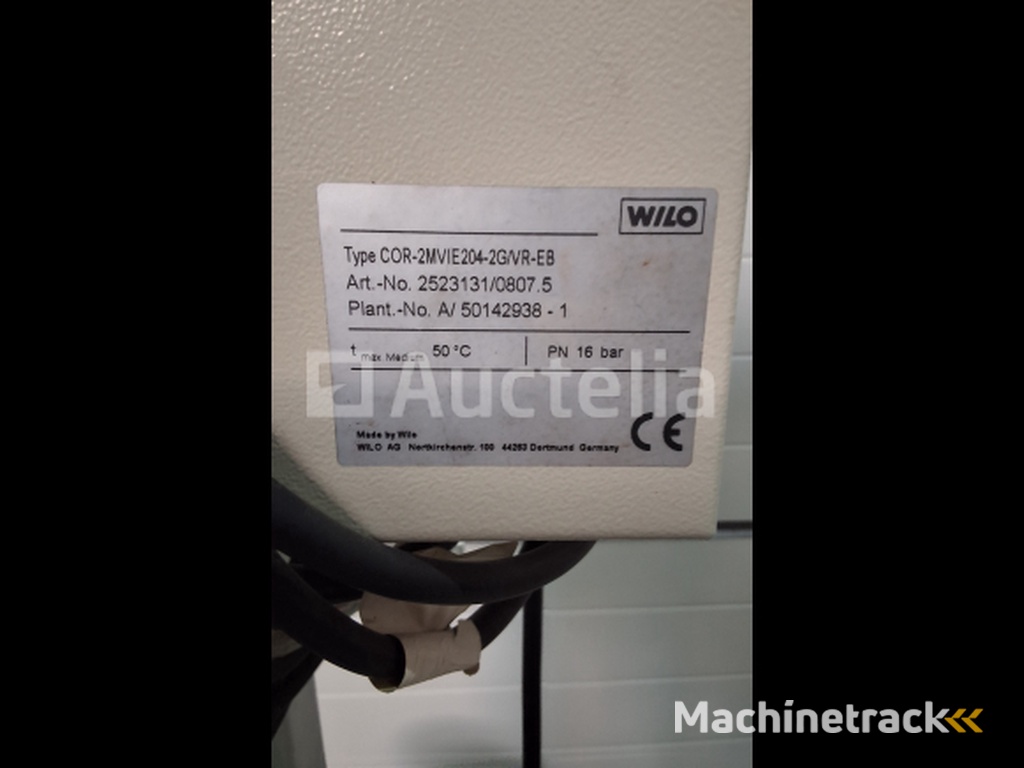 Wilo Drukverhoging Twin turbo 16 bar COR-2MVIE204-2G/VR-EB (nr. 15-35)